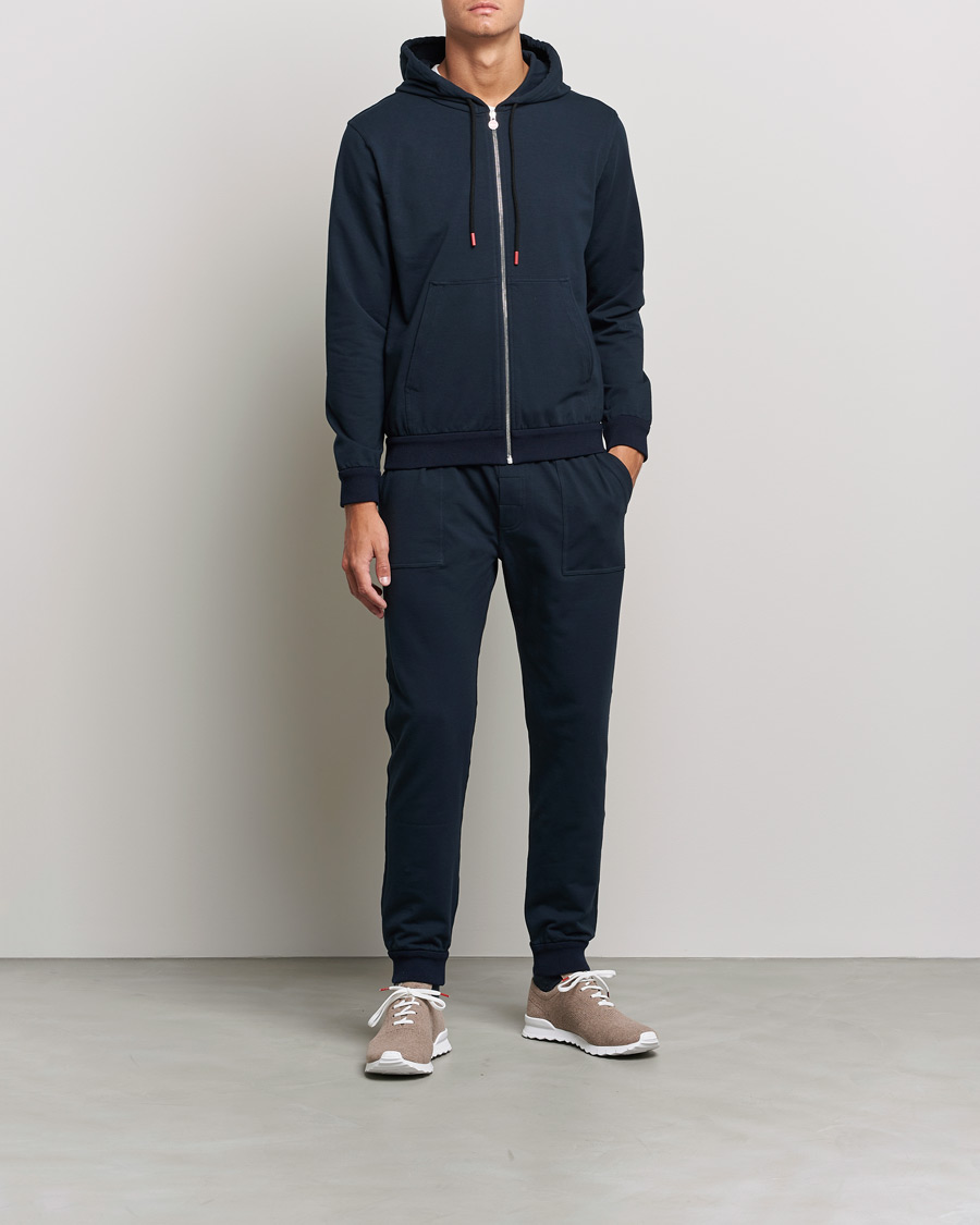 Mies | Puserot | Kiton | Cotton Blend Track Suit Navy