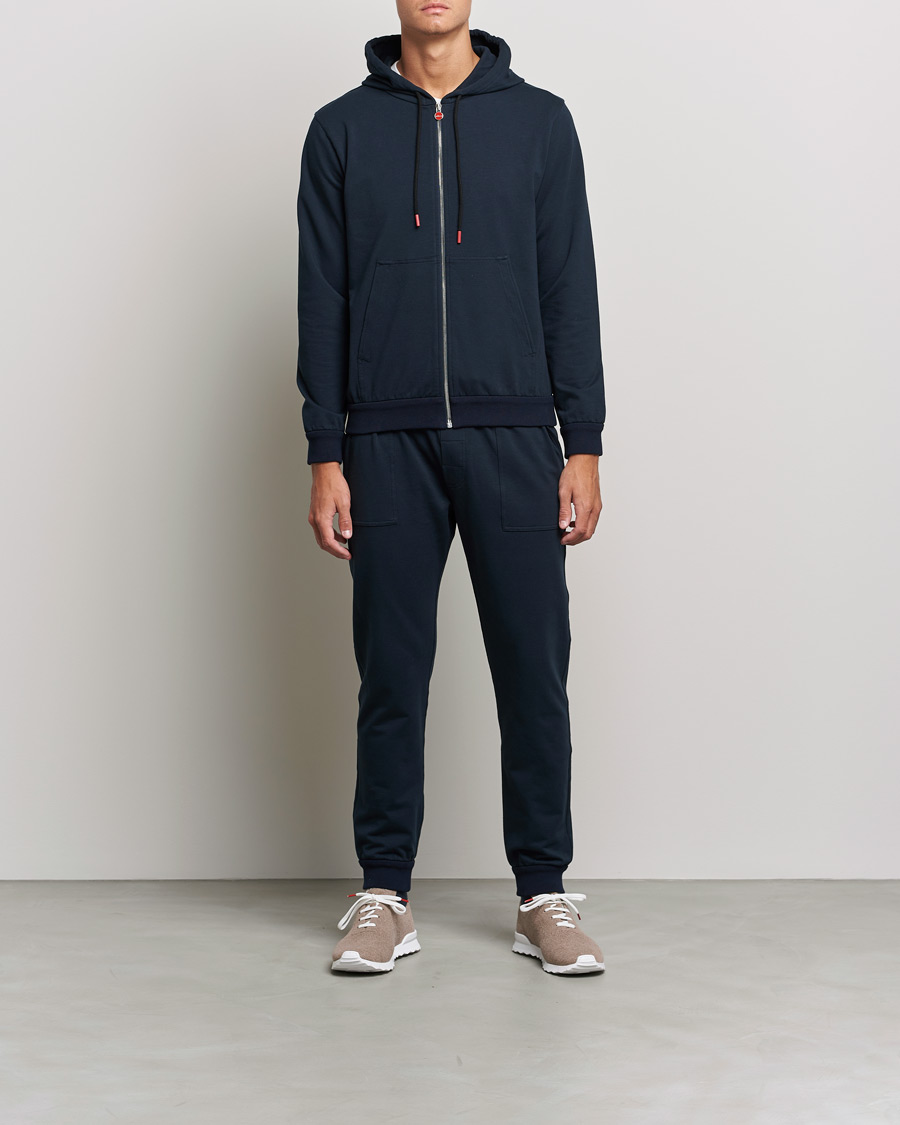 Mies | Puserot | Kiton | Cotton Blend Track Suit Navy