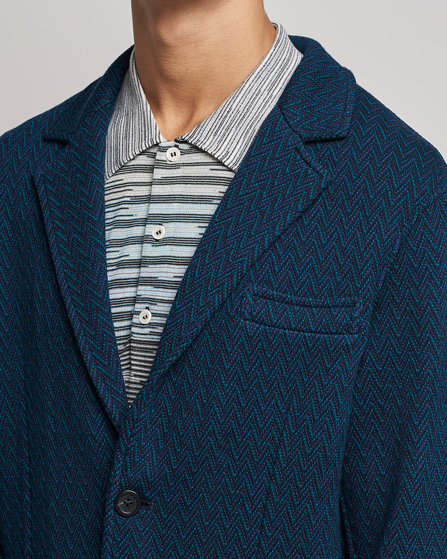 Mies | Pikkutakit | Missoni | Zig Zag Knitted Blazer Navy