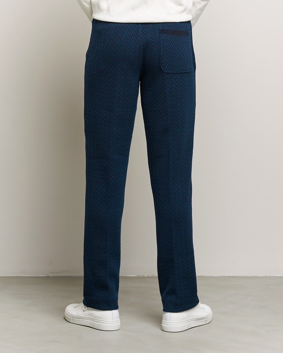 Mies | Housut | Missoni | Zig Zag Knitted Trousers Navy