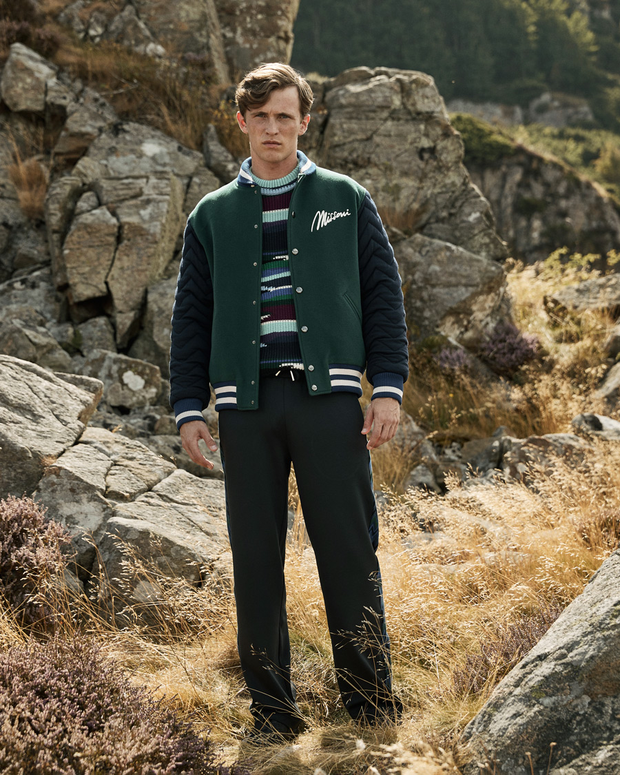 Mies | Housut | Missoni | Chevron Track Pants Navy