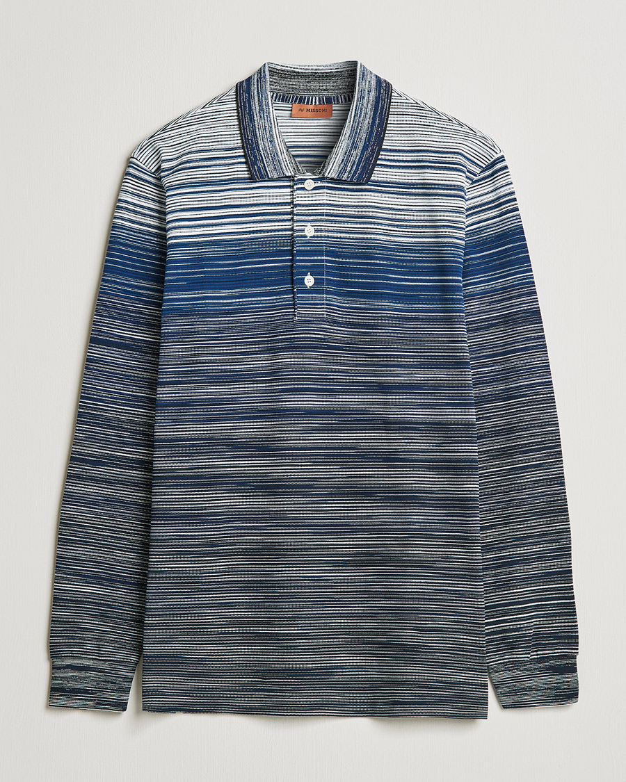 Mies | Puserot | Missoni | Fiammato Piquet Polo Navy/White
