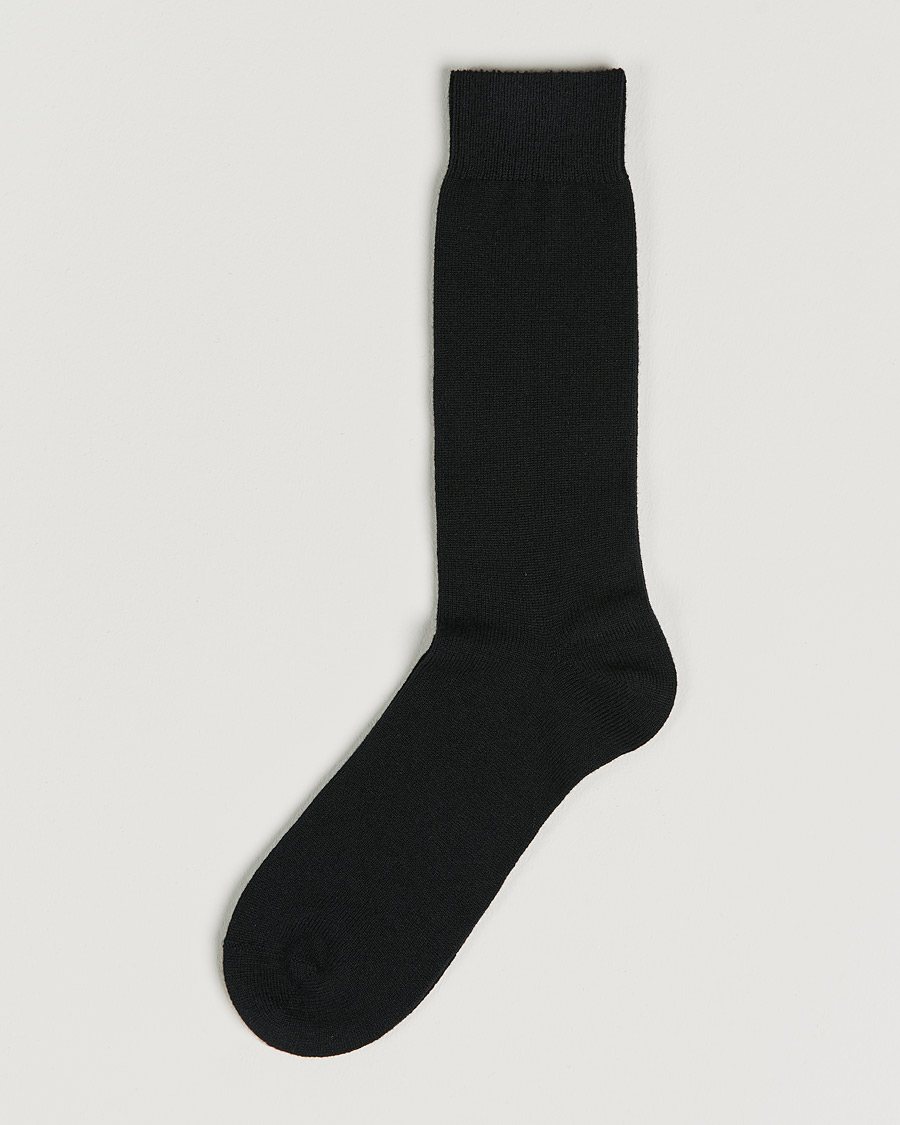 Mies | Alusvaatteet | Bresciani | Pure Cashmere Socks Black