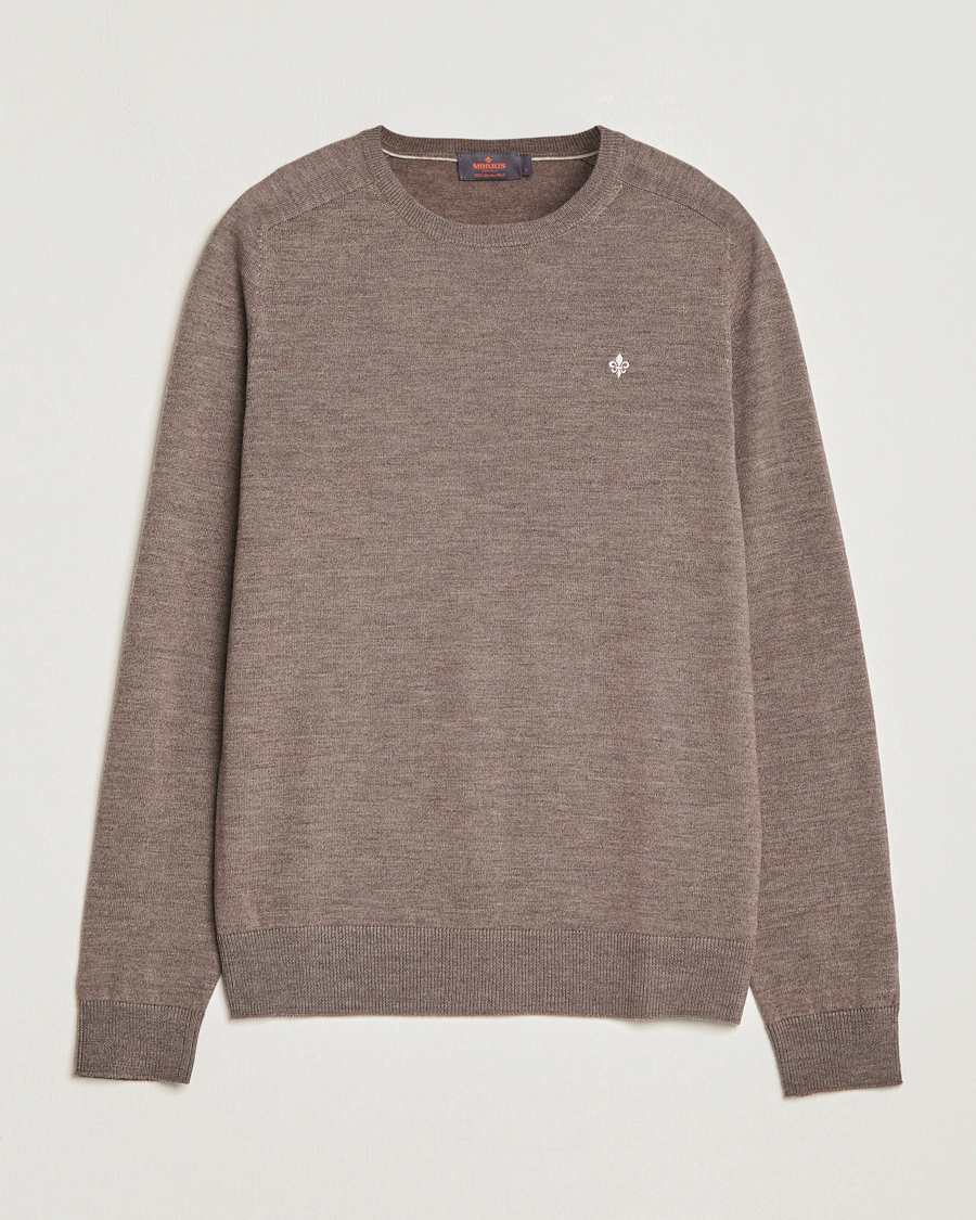 Mies | Puserot | Morris | Merino O-neck Brown