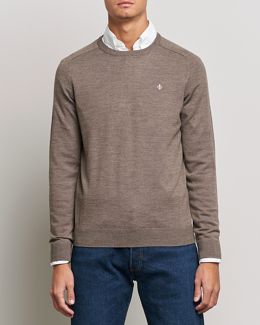 Mies | Puserot | Morris | Merino O-neck Brown