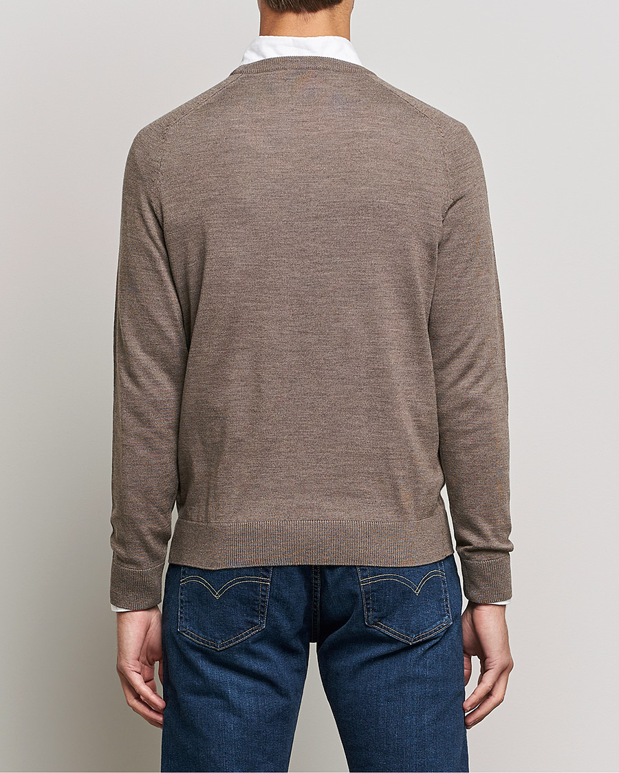 Mies | Puserot | Morris | Merino O-neck Brown