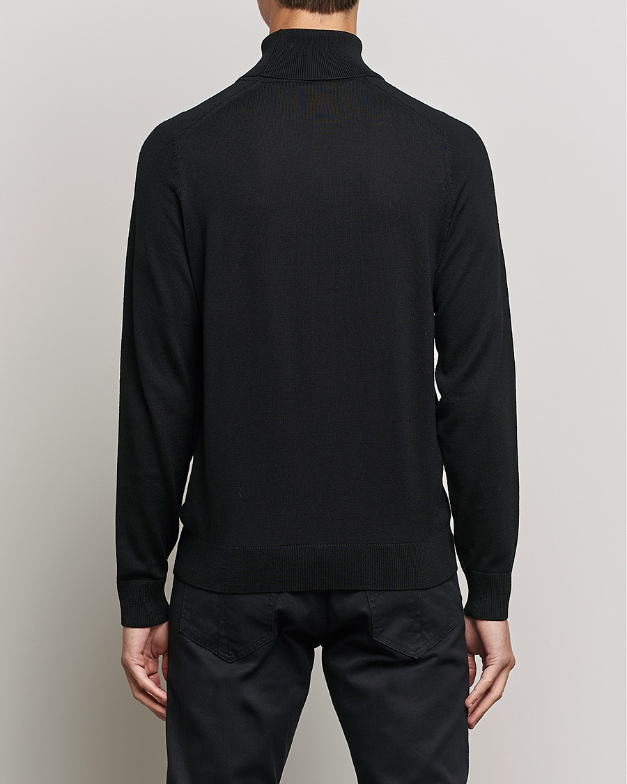 Mies | Puserot | Morris | Merino Rollneck Black