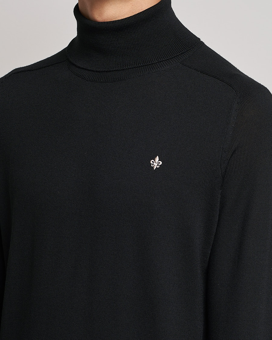 Mies | Puserot | Morris | Merino Rollneck Black