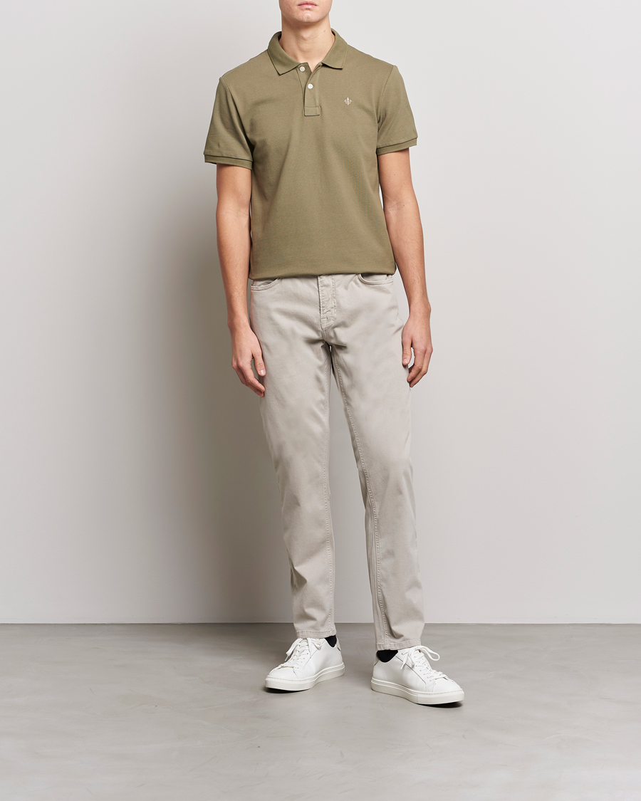 Mies | Housut | Morris | James Brushed Chinos Khaki