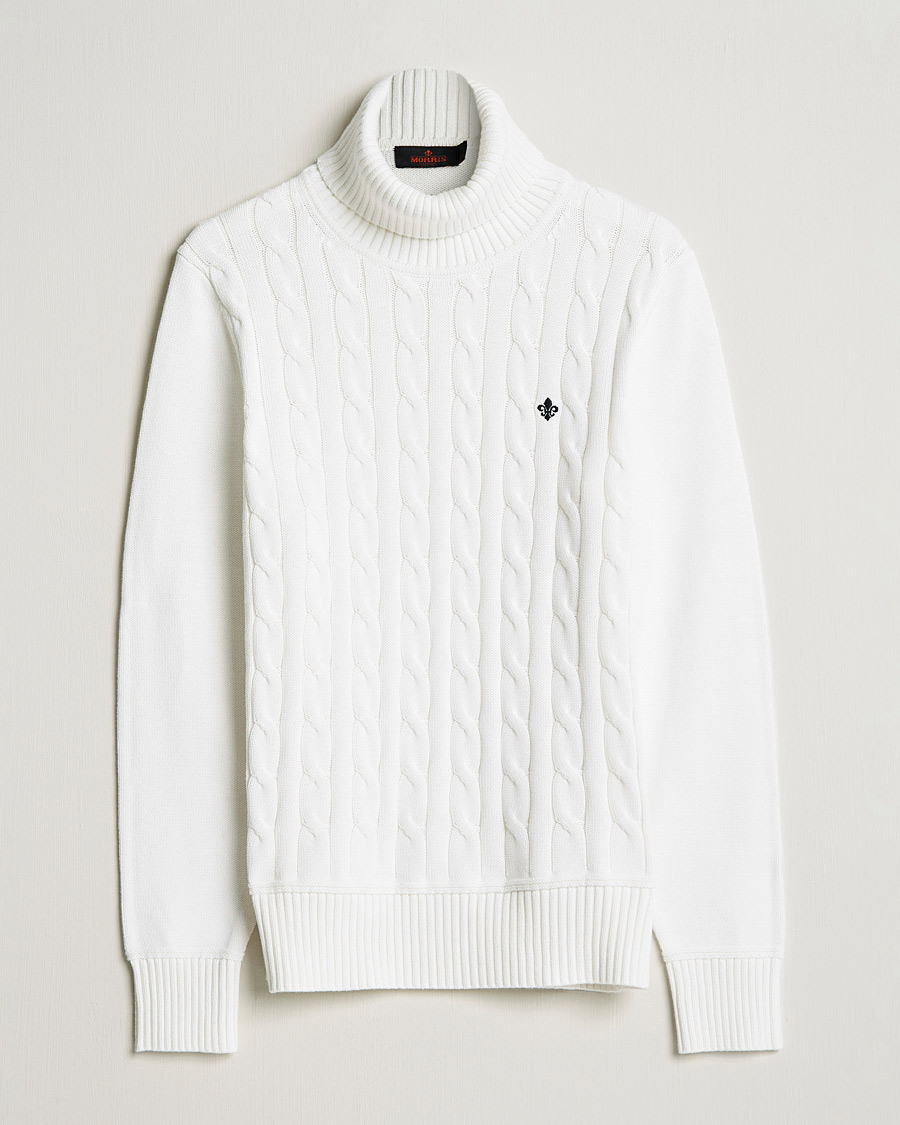 Mies | Puserot | Morris | Edmond Cable Rollneck Off White