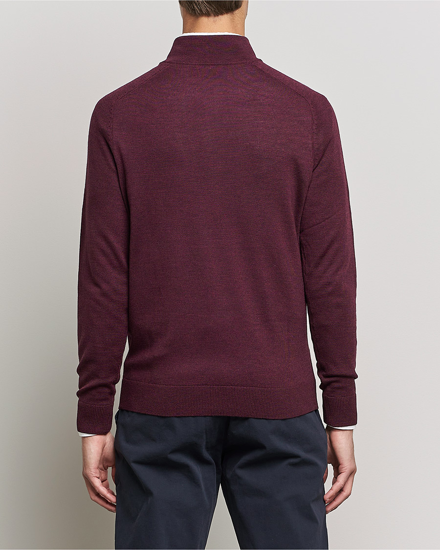 Mies | Puserot | Morris | John Merino Half Zip Burgundy