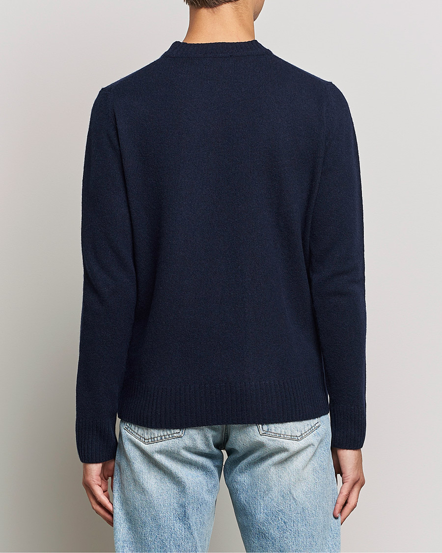 Mies | Puserot | Morris | Kieran Wool Crew Neck Navy