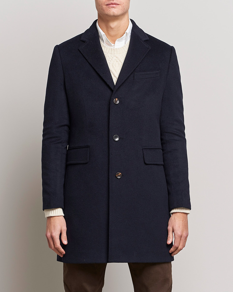 Mies | Takit | Morris | Wool/Cashmere Coat Navy
