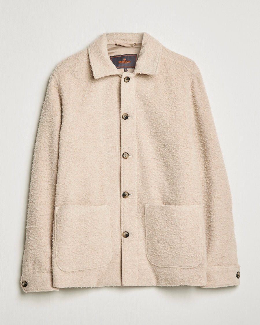 Mies | Takit | Morris | Shaggy Shirt Jacket Beige
