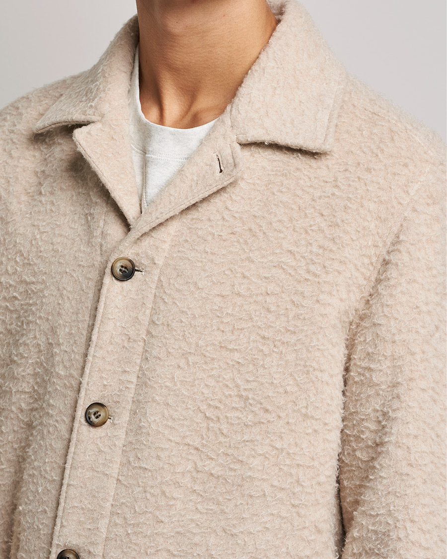 Mies | Takit | Morris | Shaggy Shirt Jacket Beige