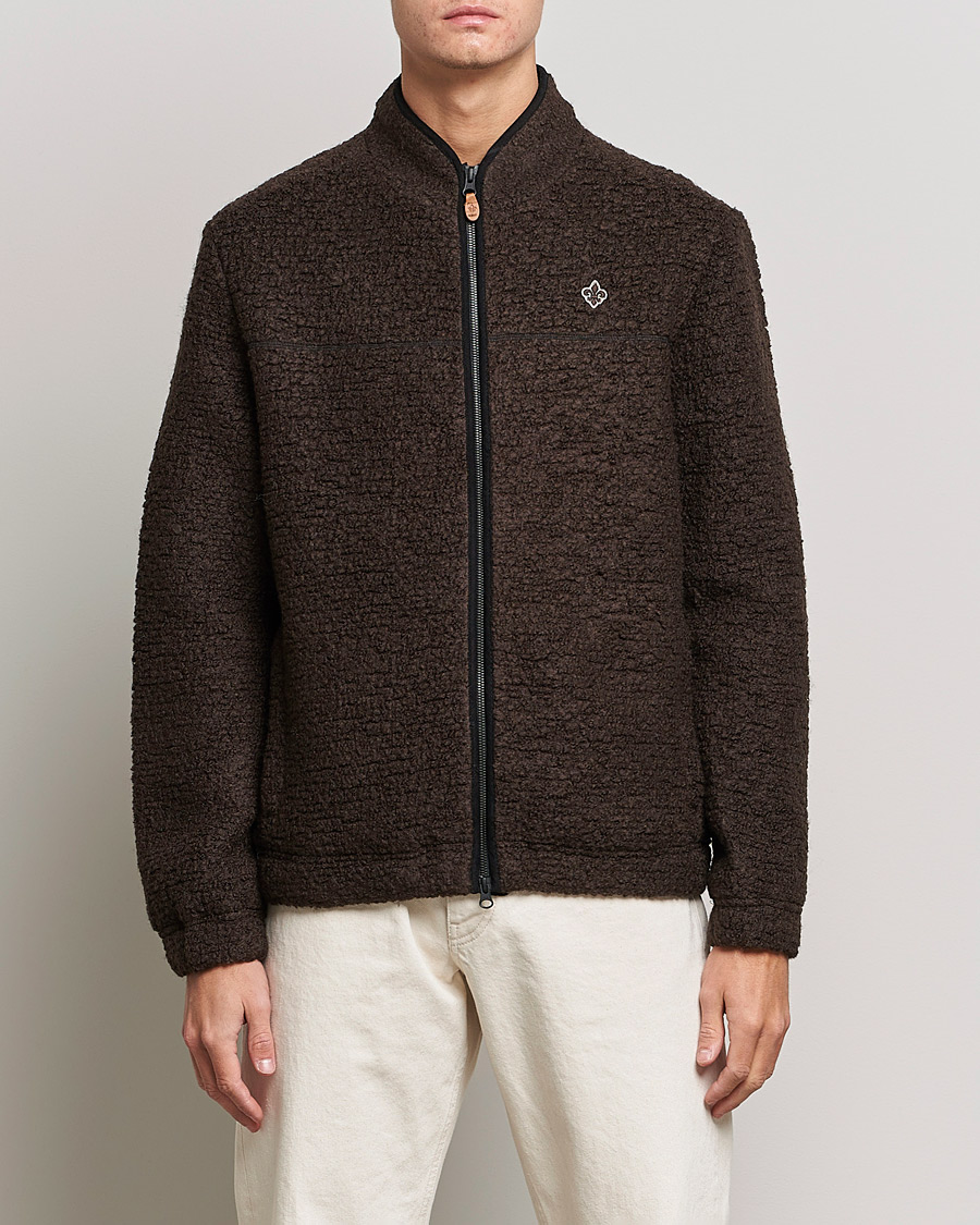 Mies | Puserot | Morris | Chadwick Pile Jacket Dark Brown