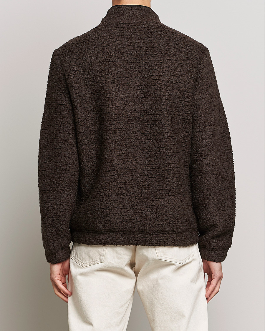 Mies | Puserot | Morris | Chadwick Pile Jacket Dark Brown