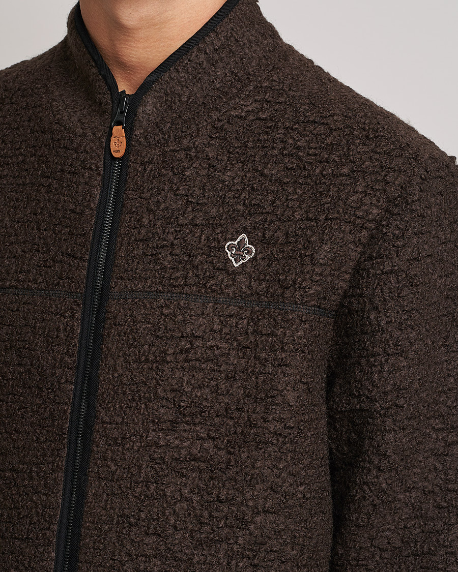 Mies | Puserot | Morris | Chadwick Pile Jacket Dark Brown