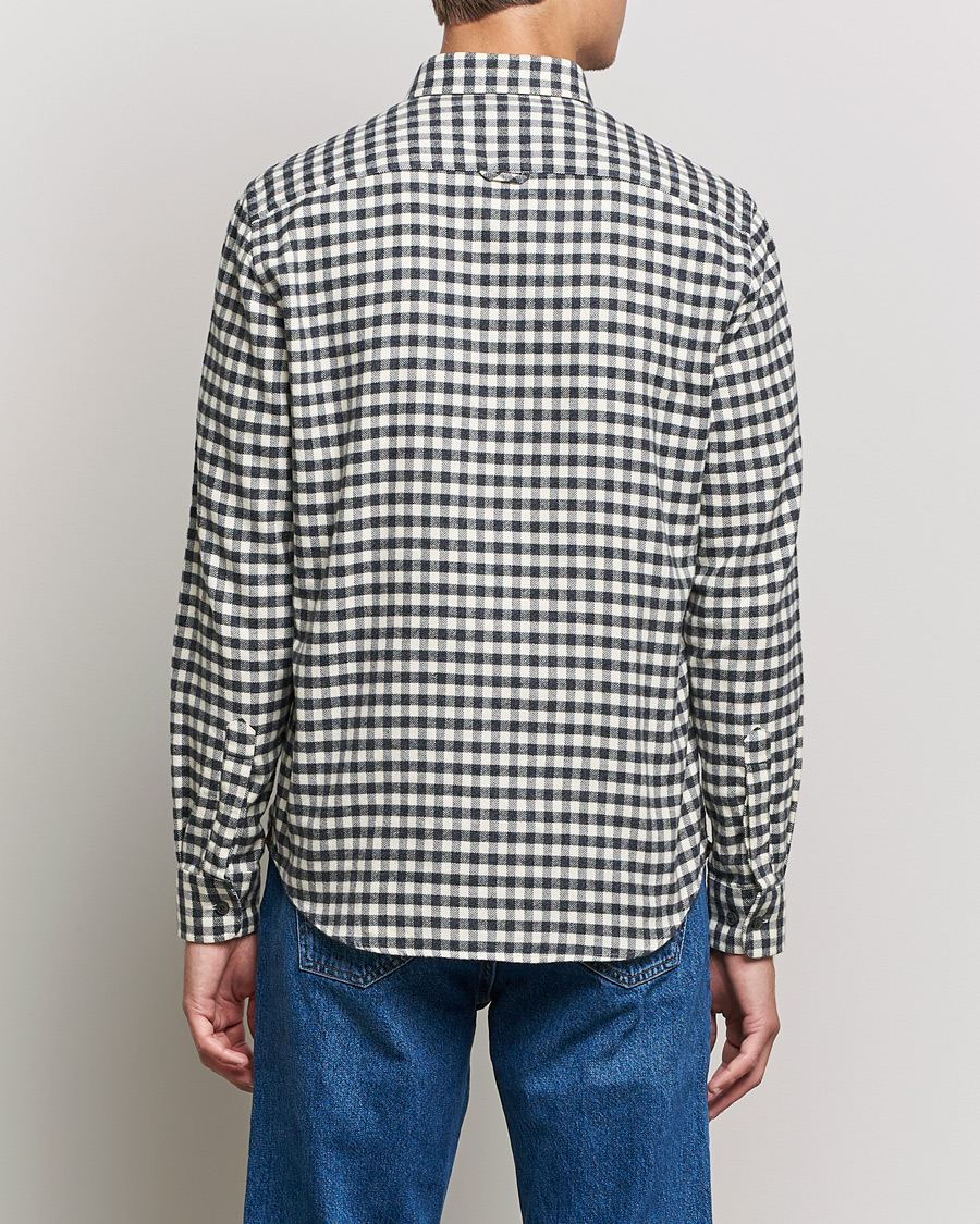 Mies | Kauluspaidat | Morris | Brushed Twill Checked Shirt Grey/White