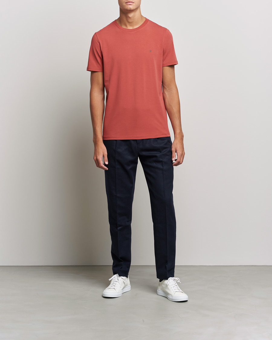 Mies | T-paidat | Morris | James Crew Neck T-shirt Red