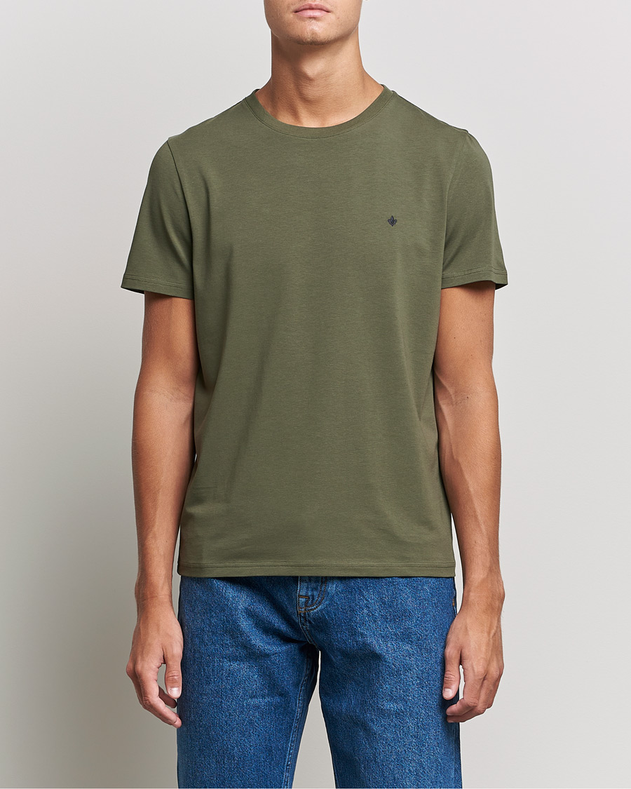 Mies | T-paidat | Morris | James Crew Neck T-shirt Olive