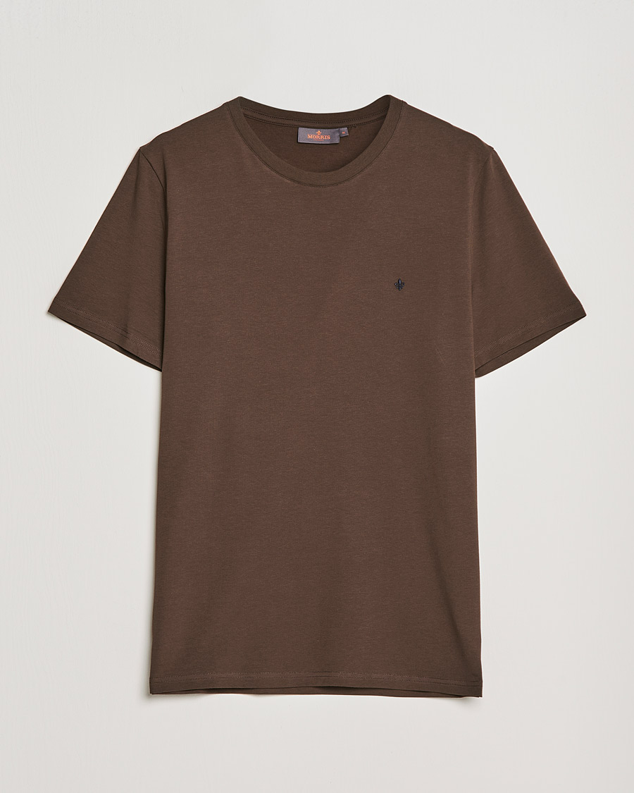 Miehet |  | Morris | James Crew Neck T-shirt Dark Brown