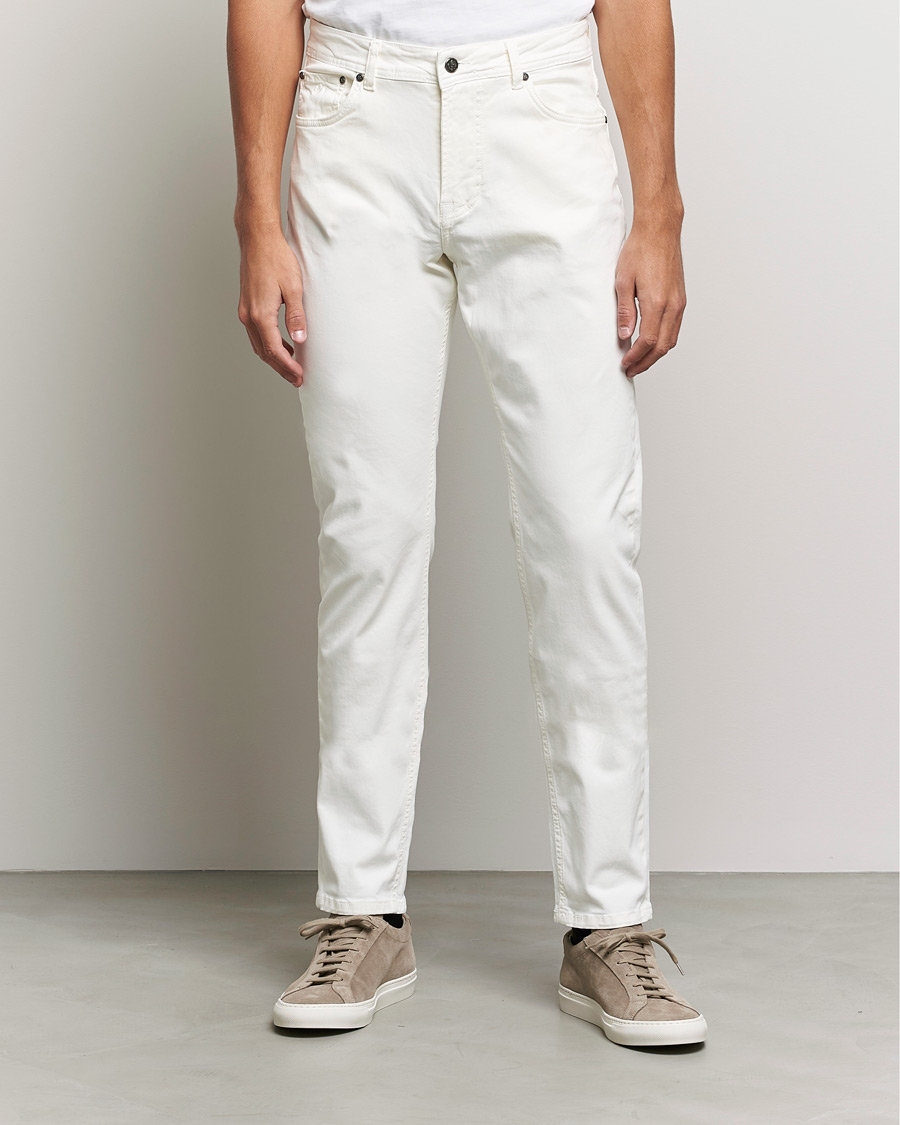 Mies |  | Morris | James Brushed Chinos Off White