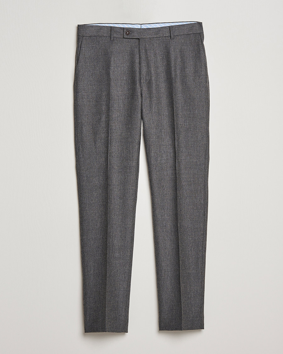 Mies | Flanellihousut | Morris | Bobby Flannel Trousers Grey