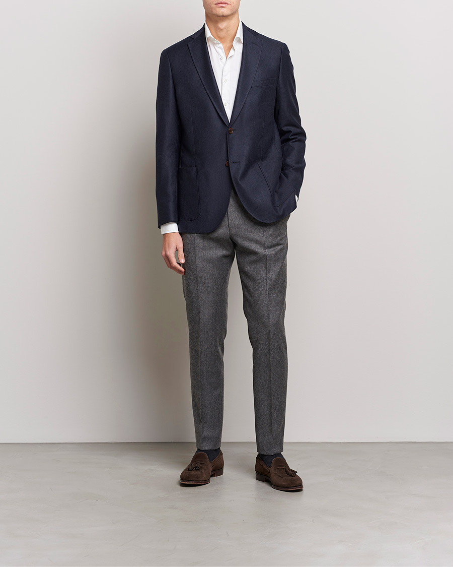 Mies | Pikkutakit | Morris | Archie Flannel Blazer Navy