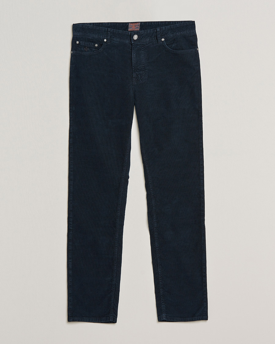 Mies | Housut | Morris | James Corduroy 5-Pocket Pants Navy