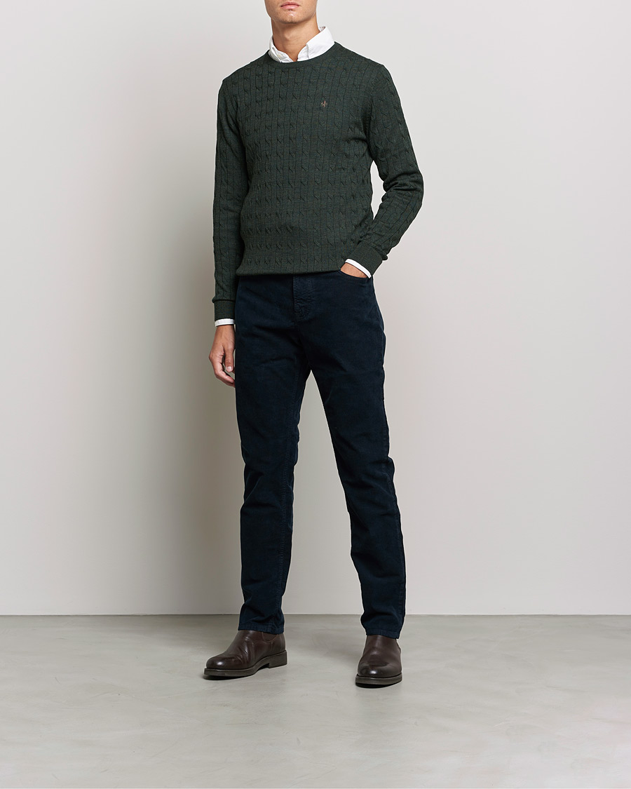 Mies | Housut | Morris | James Corduroy 5-Pocket Pants Navy