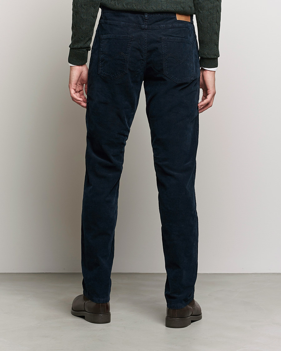 Mies | Housut | Morris | James Corduroy 5-Pocket Pants Navy