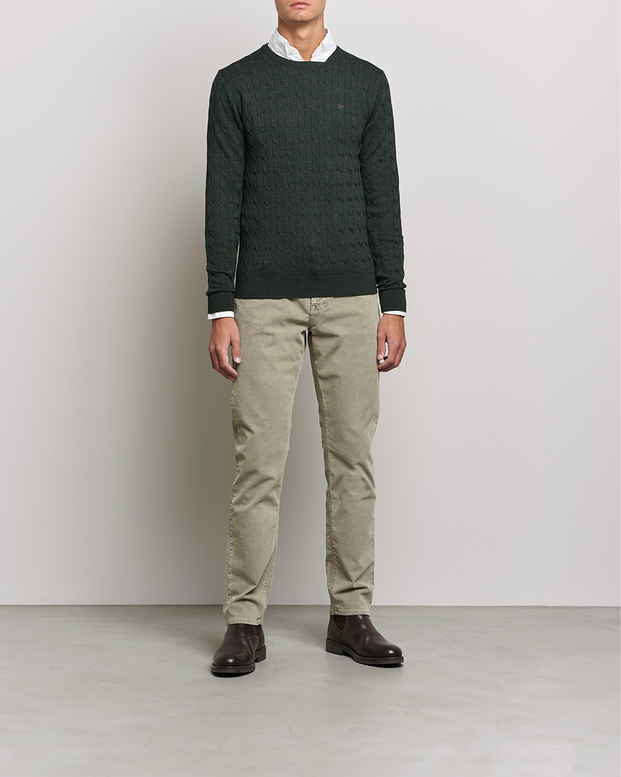 Mies | Housut | Morris | James Corduroy 5-Pocket Pants Khaki Grey