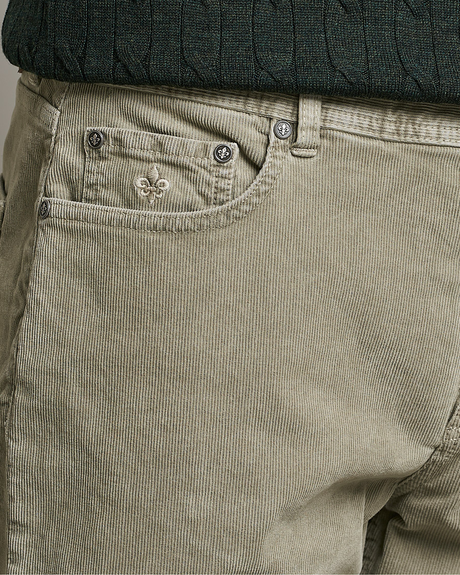 Mies | Housut | Morris | James Corduroy 5-Pocket Pants Khaki Grey