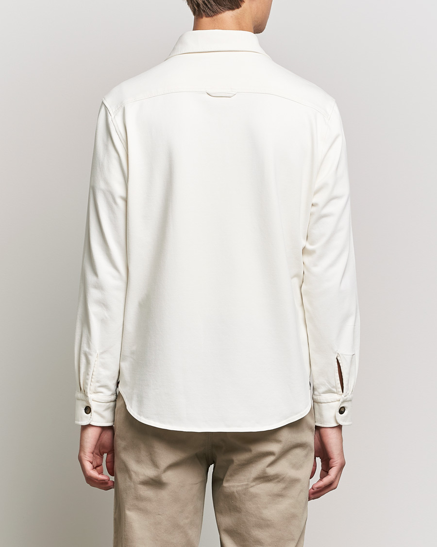 Mies | Kauluspaidat | Morris | Cotton Jersey Overshirt Off White