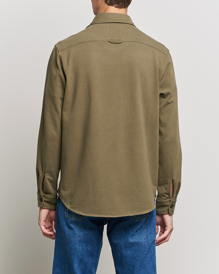 Mies | Kauluspaidat | Morris | Cotton Jersey Overshirt Olive