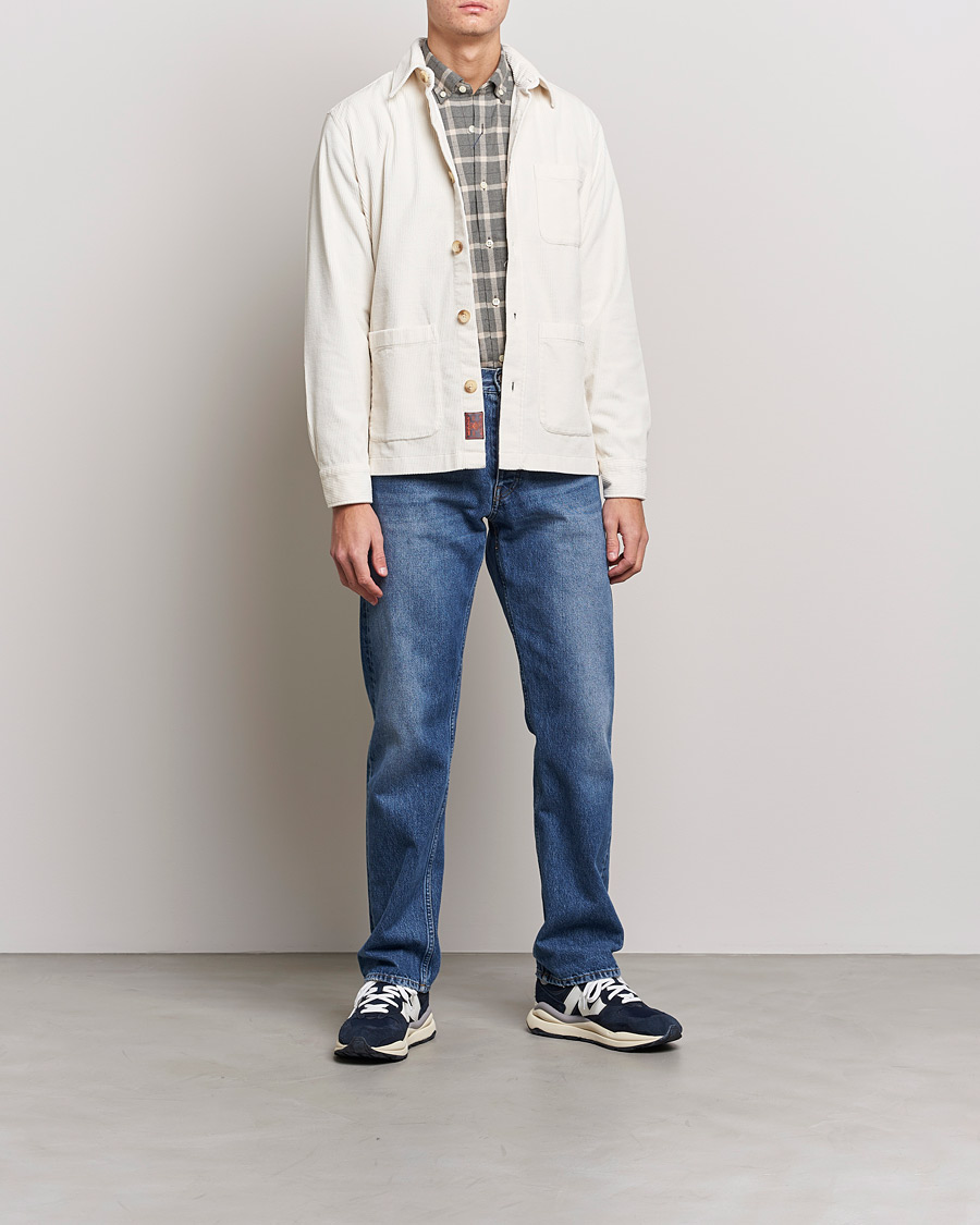 Mies |  | Morris | Heaton Corduroy Shirt Jacket Off White