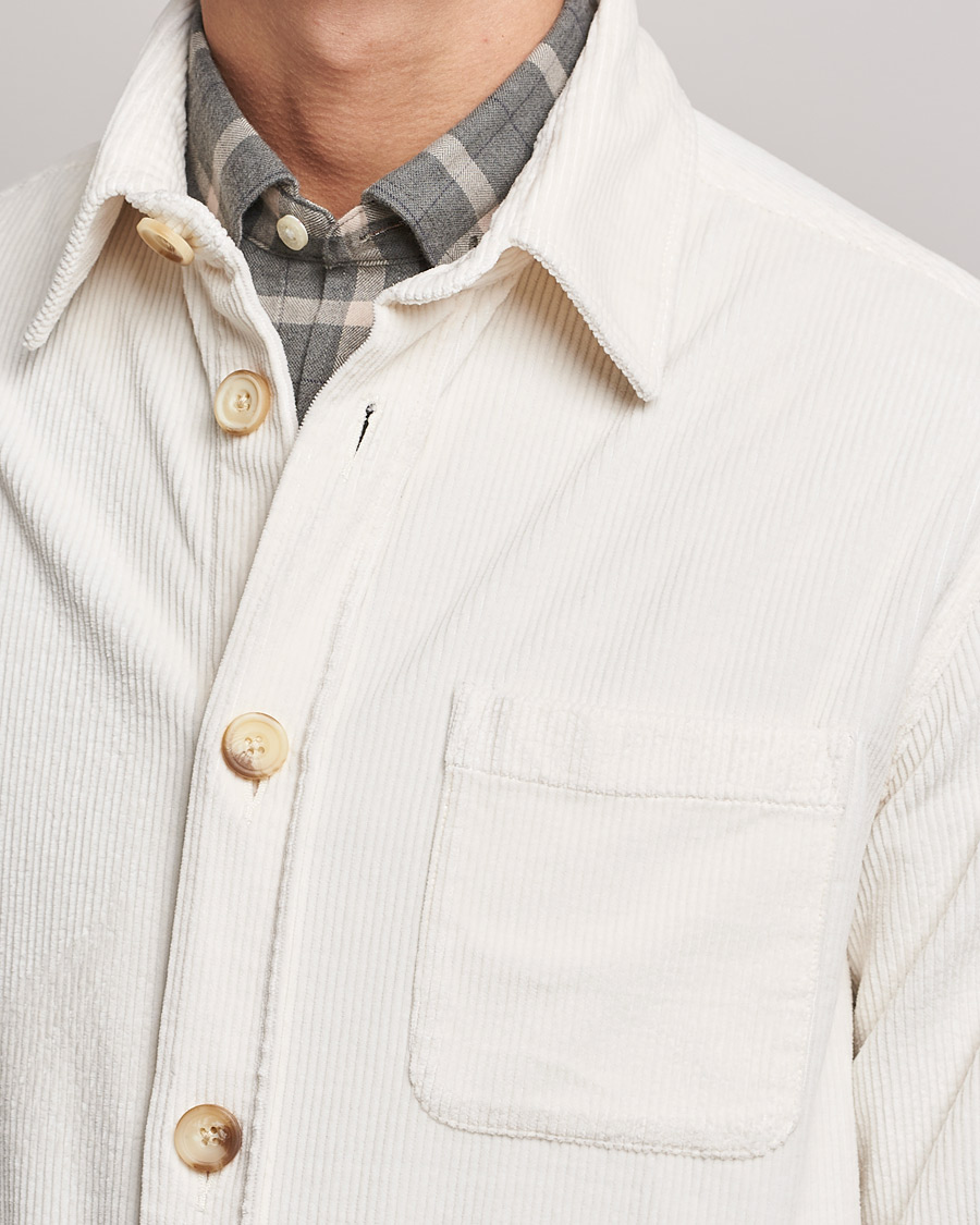 Mies | Kauluspaidat | Morris | Heaton Corduroy Shirt Jacket Off White