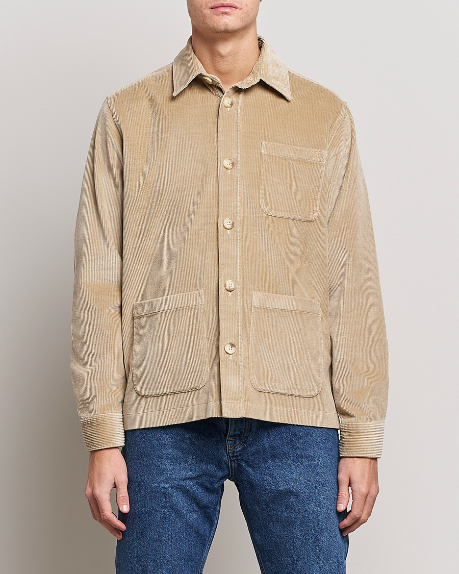Mies | Kauluspaidat | Morris | Heaton Corduroy Shirt Jacket Khaki
