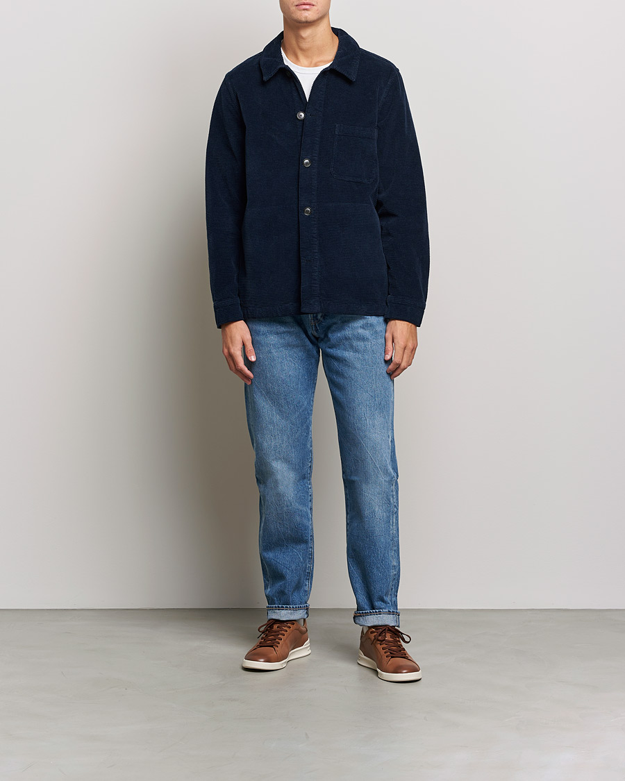 Mies | Kauluspaidat | Morris | Criss Cuts Corduroy Shirt Jacket Blue