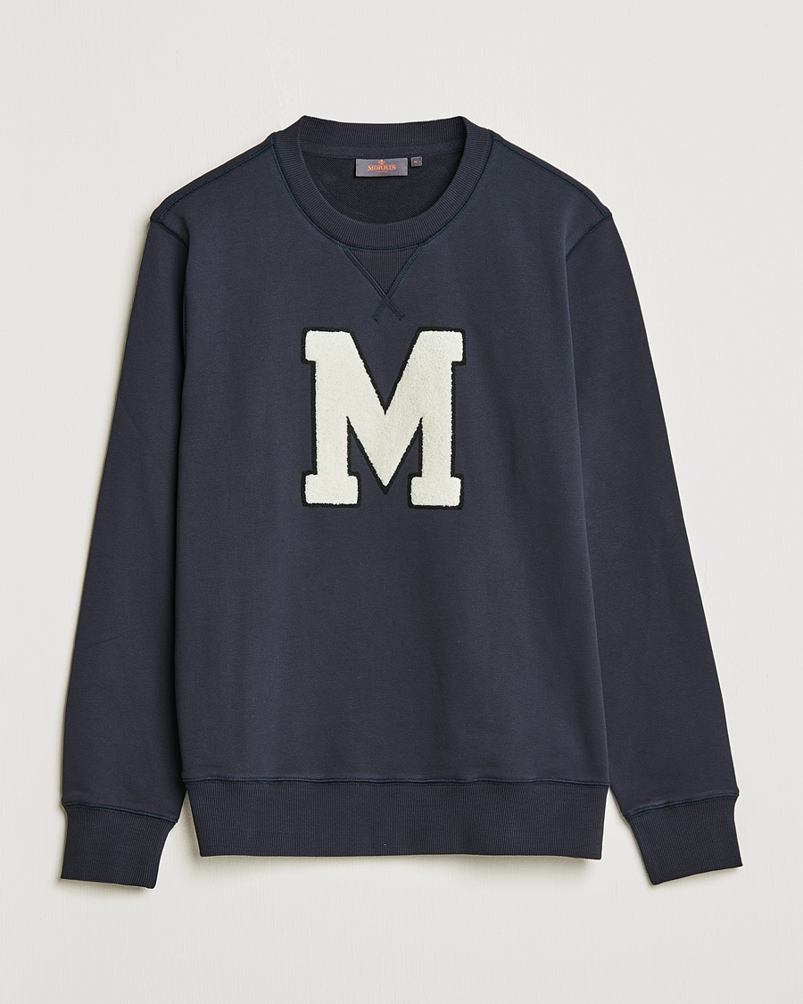Mies | Puserot | Morris | Leoni Logo Sweatshirt Old Blue