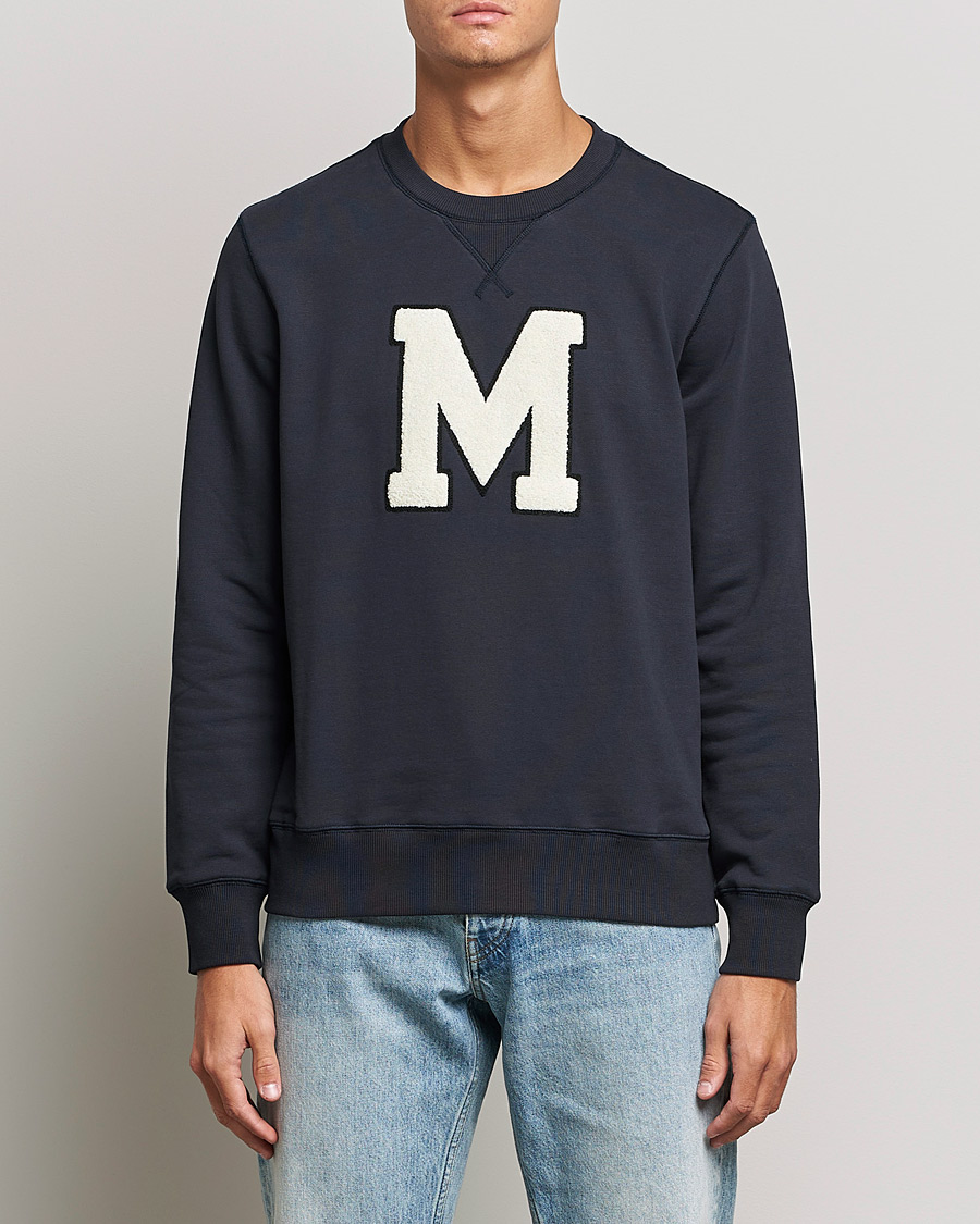 Mies | Puserot | Morris | Leoni Logo Sweatshirt Old Blue