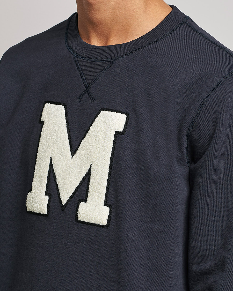 Mies | Puserot | Morris | Leoni Logo Sweatshirt Old Blue