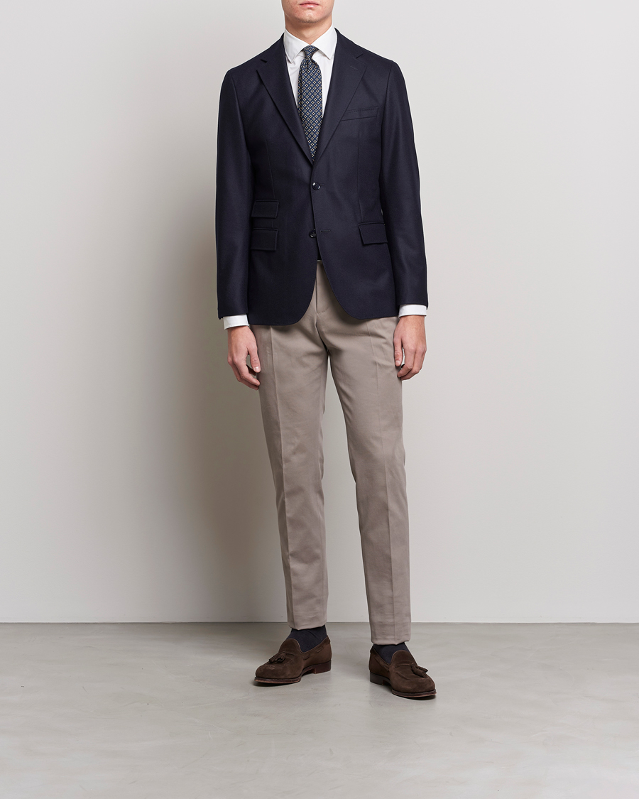 Mies | Vaatteet | Morris Heritage | Keith Flannel Suit Blazer Navy