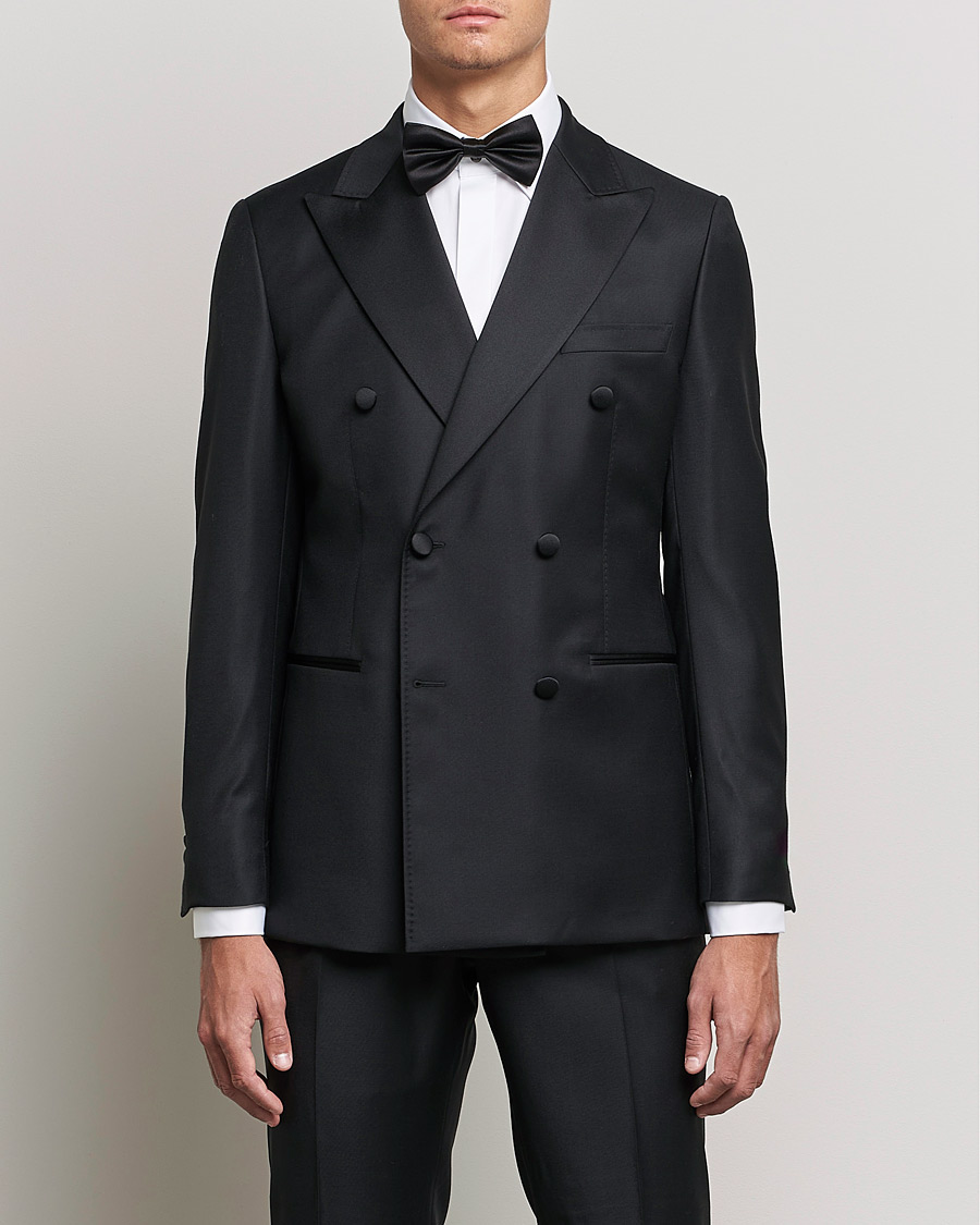 Mies | Smokkitakit | Morris Heritage | Double Breasted Tuxedo Blazer Black