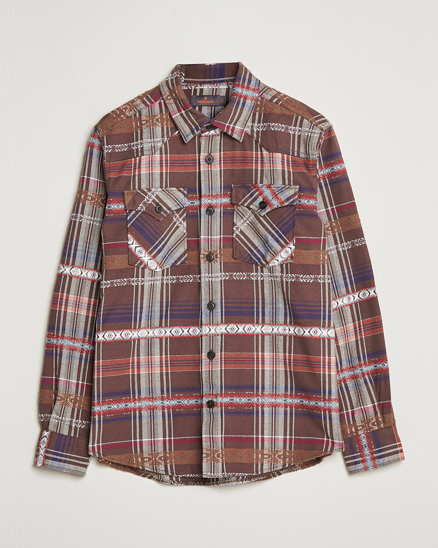 Mies | Kauluspaidat | Morris | Walton Inca Overshirt Brown