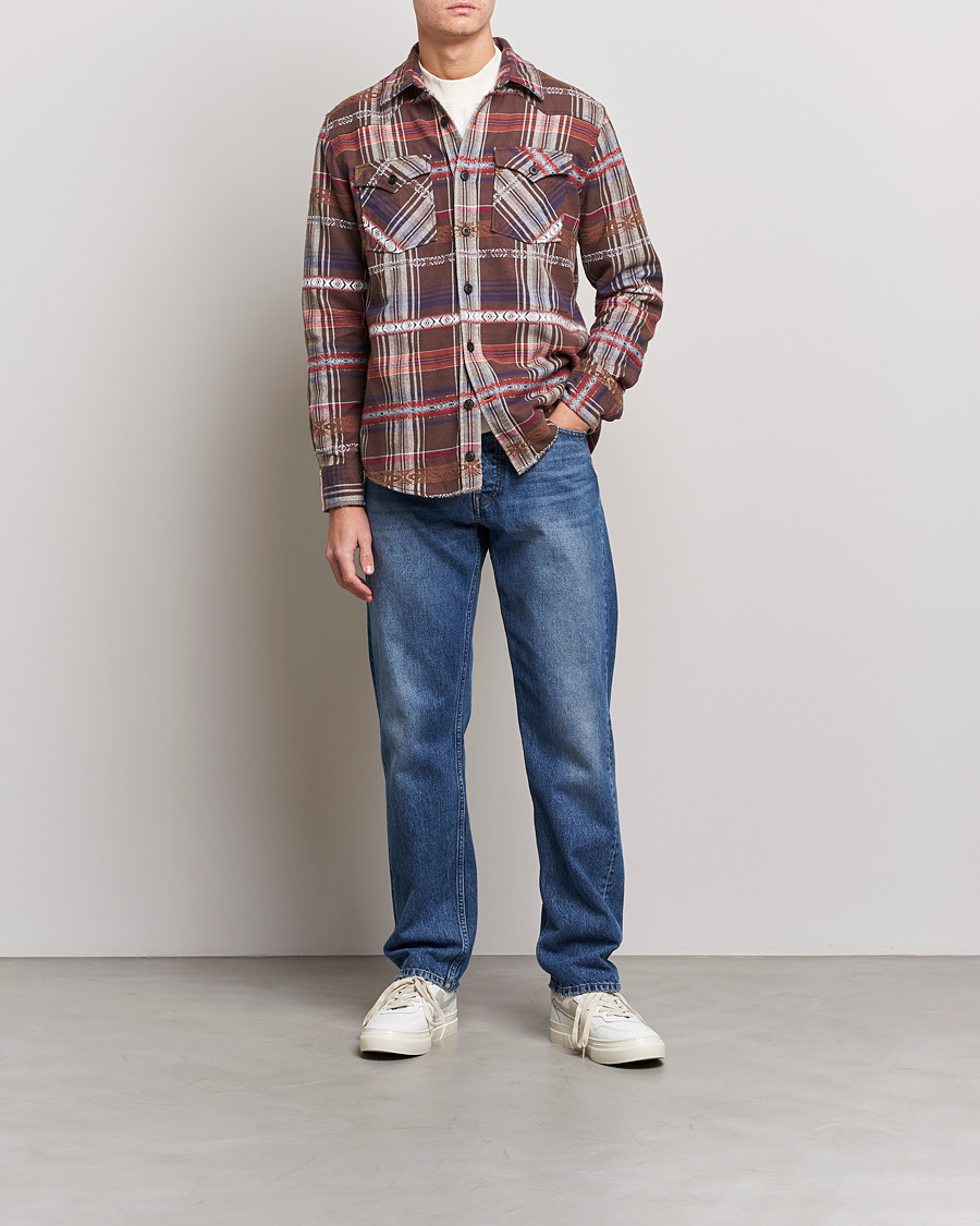 Mies | Kauluspaidat | Morris | Walton Inca Overshirt Brown