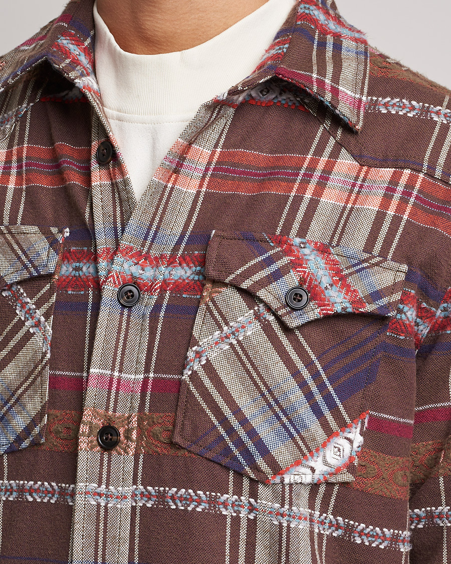 Mies | Kauluspaidat | Morris | Walton Inca Overshirt Brown