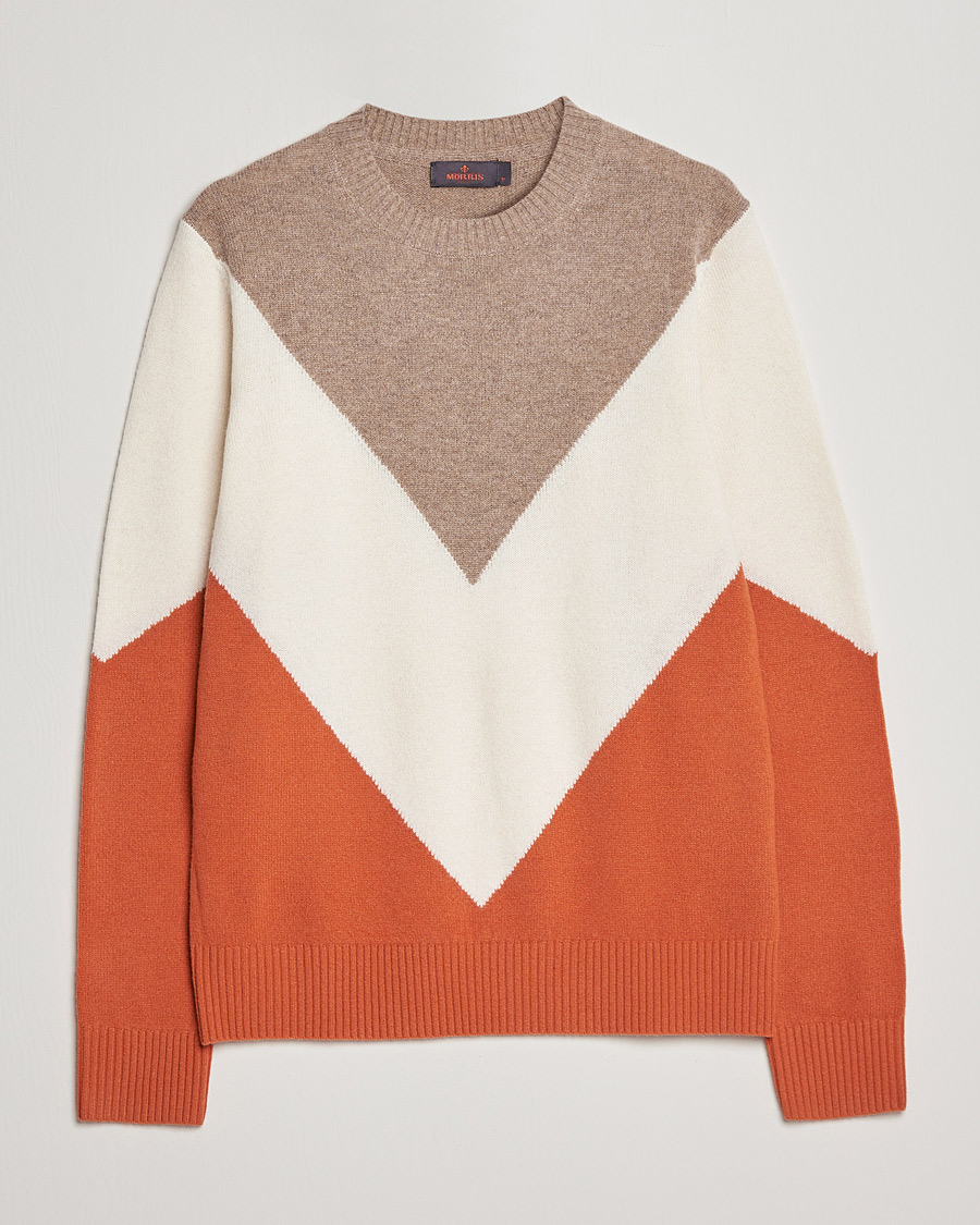 Mies | Puserot | Morris | Novello Crew Neck Orange