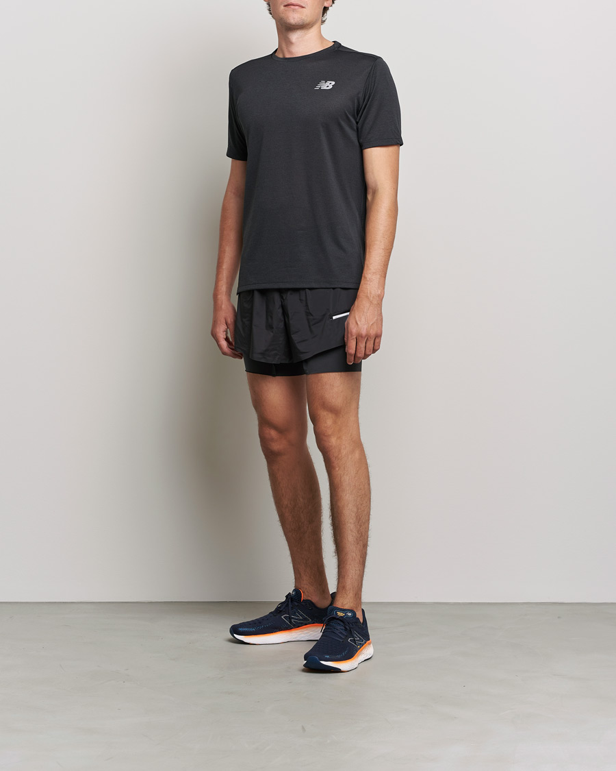 Mies | T-paidat | New Balance Running | Impact Run Short Sleeve T-Shirt Black